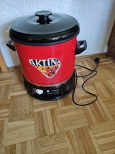 Nahrath Elektro-Einkocher 27 Liter rot emailliert Einwecktopf/ Suppentopf