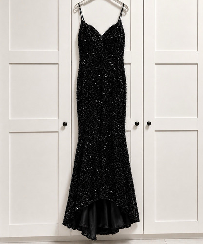 Damen abendkleid lang schwarz - damen,