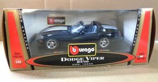 BURAGO Dodge Viper RT/10, metallic schwarz, #15225, 1:24, OVP  (#02)