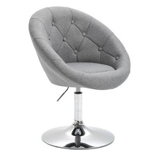 B-Ware SVITA HAVANNA Sessel Lounge Clubsessel Barhocker Drehsessel Retro Grau