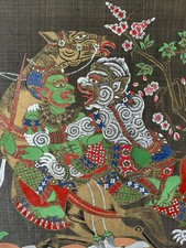 INDONESISCHE MALEREI AUF STOFF