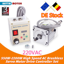 DE丨550W 750W 1100W 1.5KW 2.2KW Brushless AC Servo Motor Speed Controller CNC Kit