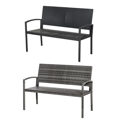Outsunny gartenbank sitzer - outsunny, 2-sitzer