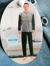 Herren Nicki Schlafanzug Hausanzug Nightwear M - L - XXL