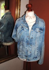 Street one Jeansjacke light blue stone washed Batik 5-Pocket-Style Gr. XL/XXL