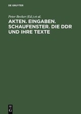 Akten. Eingaben. Schaufenster