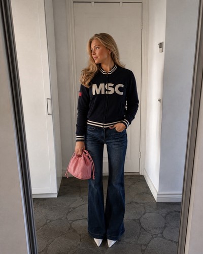 Msc zara strickjacke blau - zara,