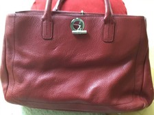 Handtasche rot Leder lamarthe paris