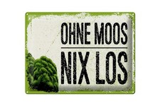 Blechschild Spruch 30x40 cm