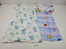 2x Schlafanzug Nachthemd Mädchen Gr. 110 DDR blau rosa Größe 86 Vintage #2410497