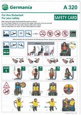 GERMANIA Airline Safety Card