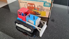 DDR Spielzeug Unitrak Planierraupe Bulldozer