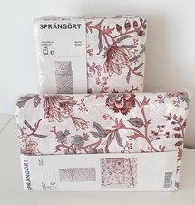 Ikea 2 x Bettwäsche SPRANGÖRT Blumen Blüten frz. Landhaus Asia Japandi 140x200