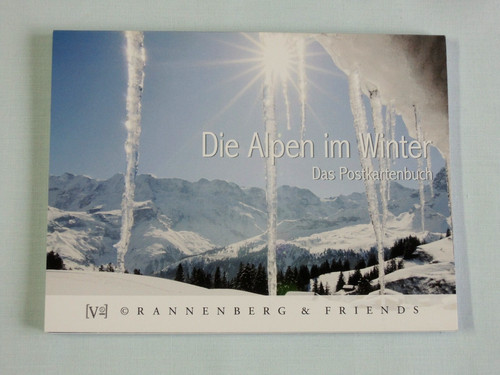 Postkartenbuch alpen winter - 1x,