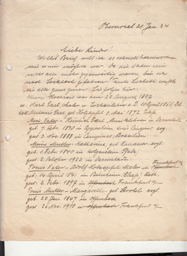 1934 oberursel handschreiben - oberursel,