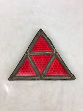 Rückstrahler Reflektor GLAS Dreieck - Traktor LKW Anhänger - 19x19cm / Oldtimer
