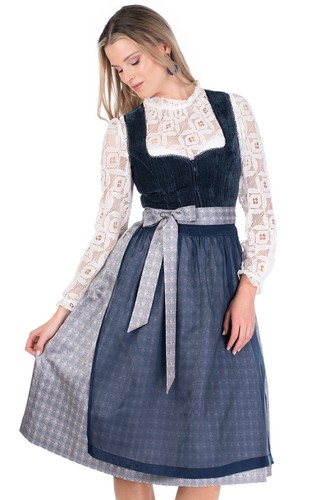 Dirndl hildor dunkelblau - dirndl, 70cm