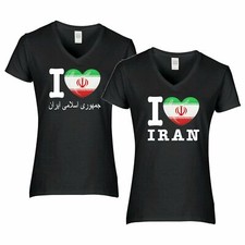 Shirt LOVE IRAN Damen WM Trikot Liebe Herz Land Jersey ASIEN FanShirts4u