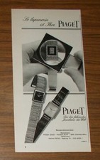 Seltene Werbung PIAGET Uhren -