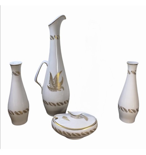 Spode golden fern cruet - golden,