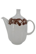 Rosenthal Kaffeekanne Porzellan Blumenmuster Vintage Weiß 22cm Klassisch Elegant