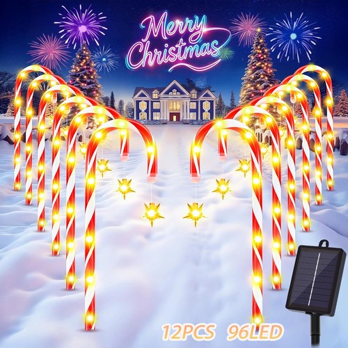 12stk led solar - 12stk, zuckerstangen