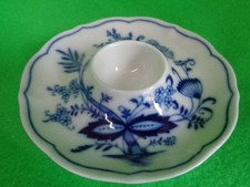 Eierbecher mit Ablage 12 cm  Zwiebelmuster von Bavaria Germany