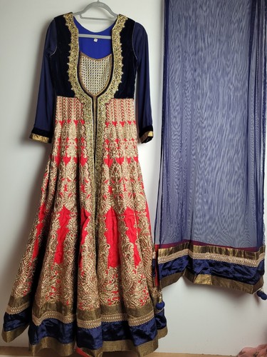 Indisches maxikleid anarkali - indisches,