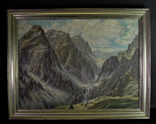 Großes pastoses ölgemälde - großes,