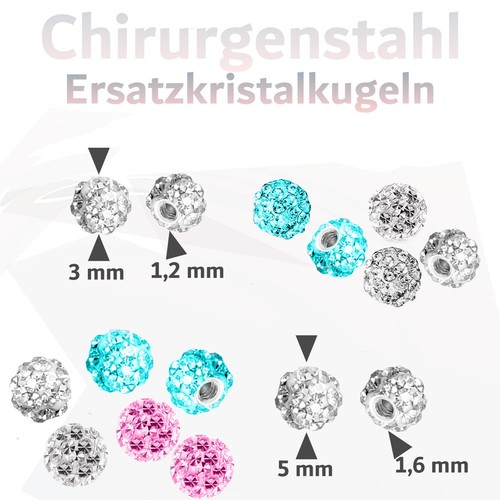 Ersatzkugeln für piercing - für,