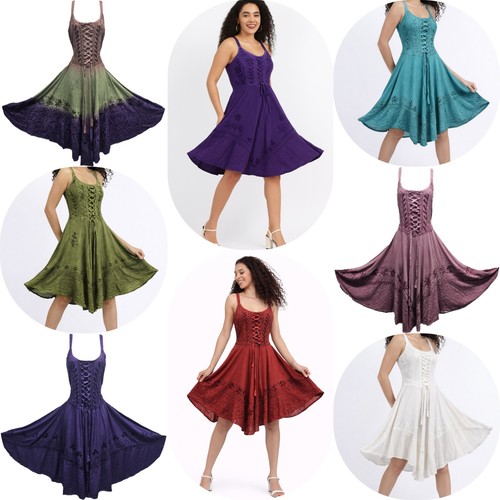 Knielanges boho kleid freizeit - boho,