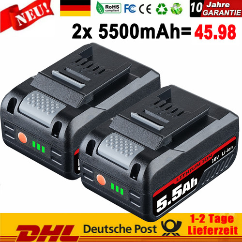 18v 0ah 5ah - 6,0ah/5,5ah, ersatzakku
