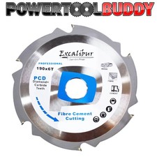Excalibur PCD Klinge Faserzementsägeblatt 190 mm x 30 mm 6T - polykristallin