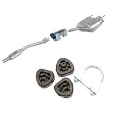 Komplette Auspuff ab Kat