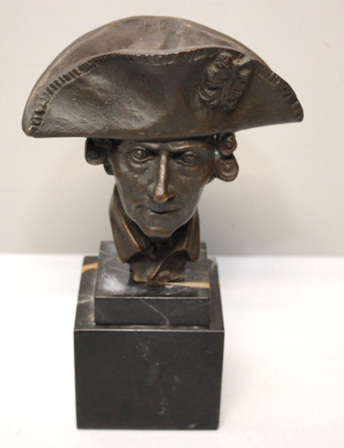 Bronze büste friedrich den - bronze,