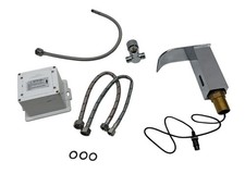 Fyeer Waschtischarmatur Badarmatur Wasserhahn mit Infrarot Sensor Chrom