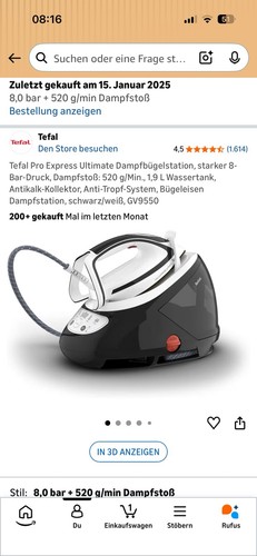 Tefal dampfbügelstation - tefal,