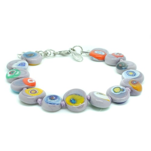 Murano glasarmband lilac - murano,