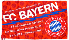FC Bayern München e.V. Deutscher Meister - Fahne Flagge Flag Fussball #618