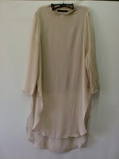 beige Chiffon Tunika Gr. M von Zara