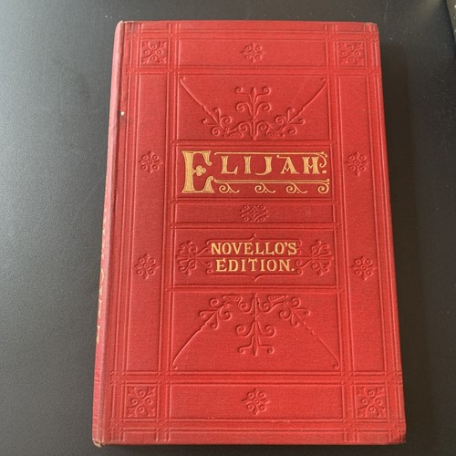 Elijah vocal score - elijah:, in