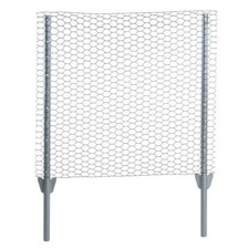 Zaun Komplett-Set Sechseckgeflecht Gartenzaun Set Zaunset Drahtzaun Verzinkt