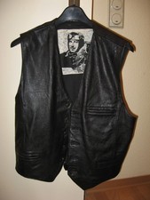 HERREN  LEDERWESTE GRÖSSE 56  - SCHWARZ ! ECHT LEDER !