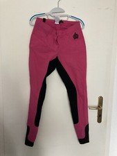 Reithose Glöökler Gr 76 38lang Vollbesatz Pink/schwarz