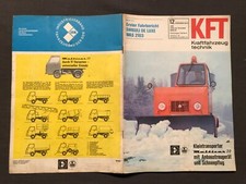 KFT Kraftfahrzeugtechnik 13 / 1973, Multicar 22 mit Schneepflug, DDR