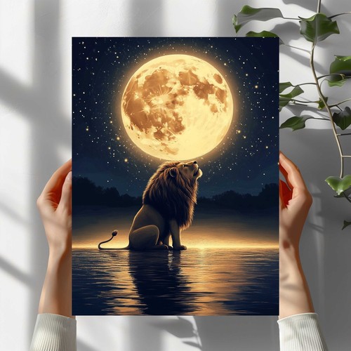 Löwe vollmond premium - an,