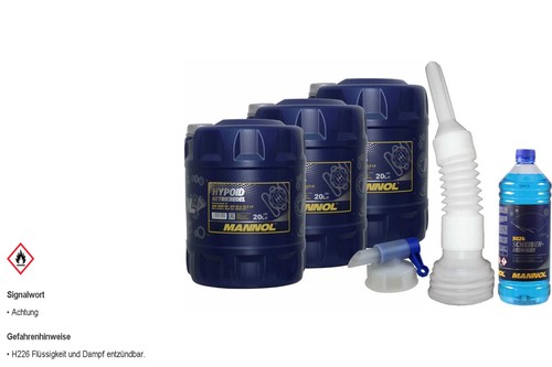 60l mannol getriebeöl hypoid - 60l,