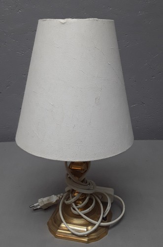 Tischlampe messing alt - messing,