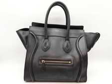 Celine Luggage Black Leather