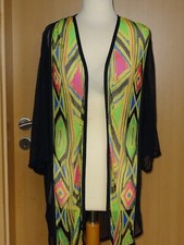 FÜRSTENBERG Strandkleid Strandmantel Kimono 40 42 44 XL Schwarz Mehrfarbig schön